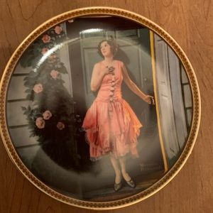 Norman Rockwell plate titled “Standing in the doorway”